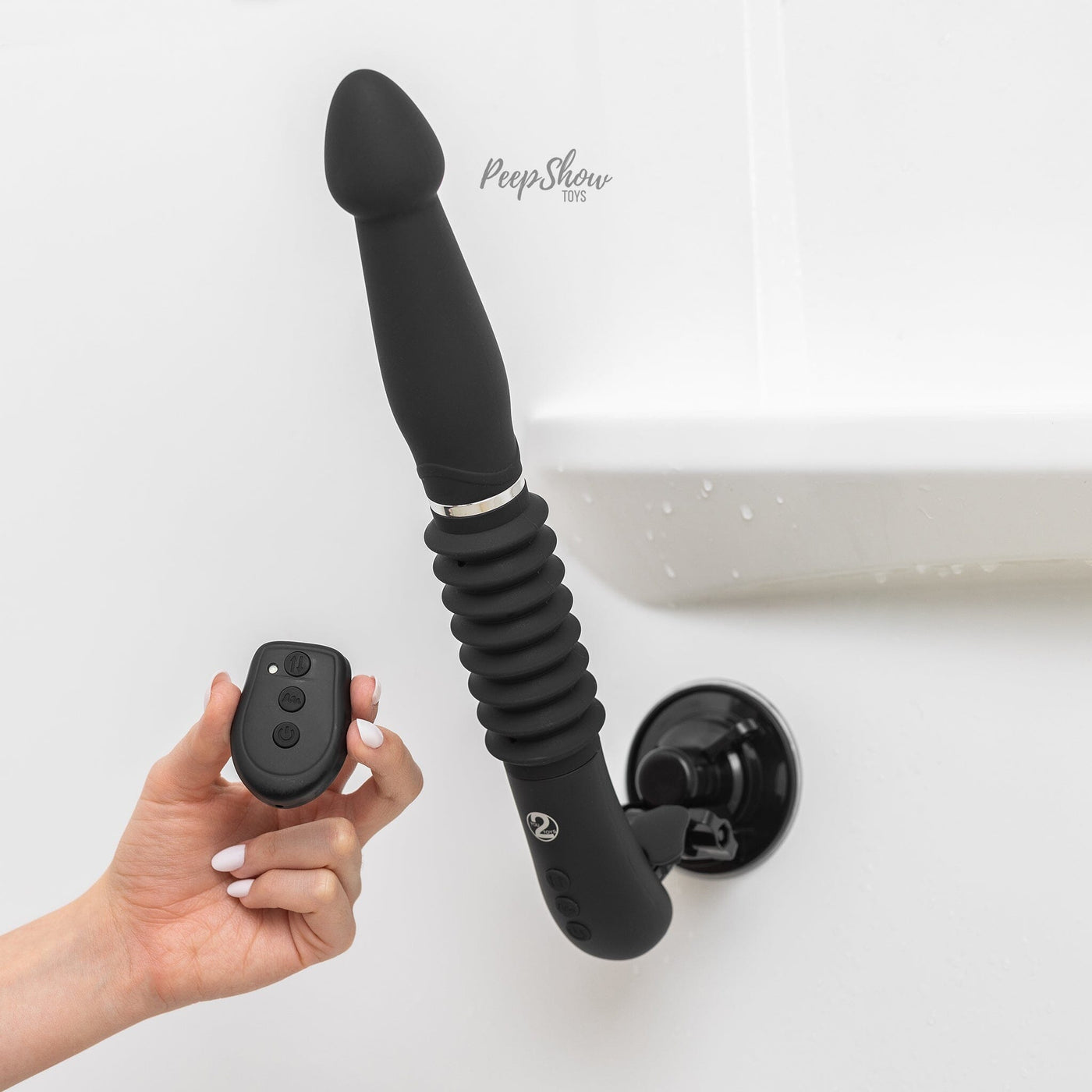 RC Fucking Machine - Thrusting Vibrator with Suction Cup & Remote Control - Hamilton Park Electronics