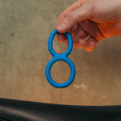 Enigma Ring by Sport Fucker - Dual Cock and Balls Ring, Soft Silicone - Hamilton Park Electronics