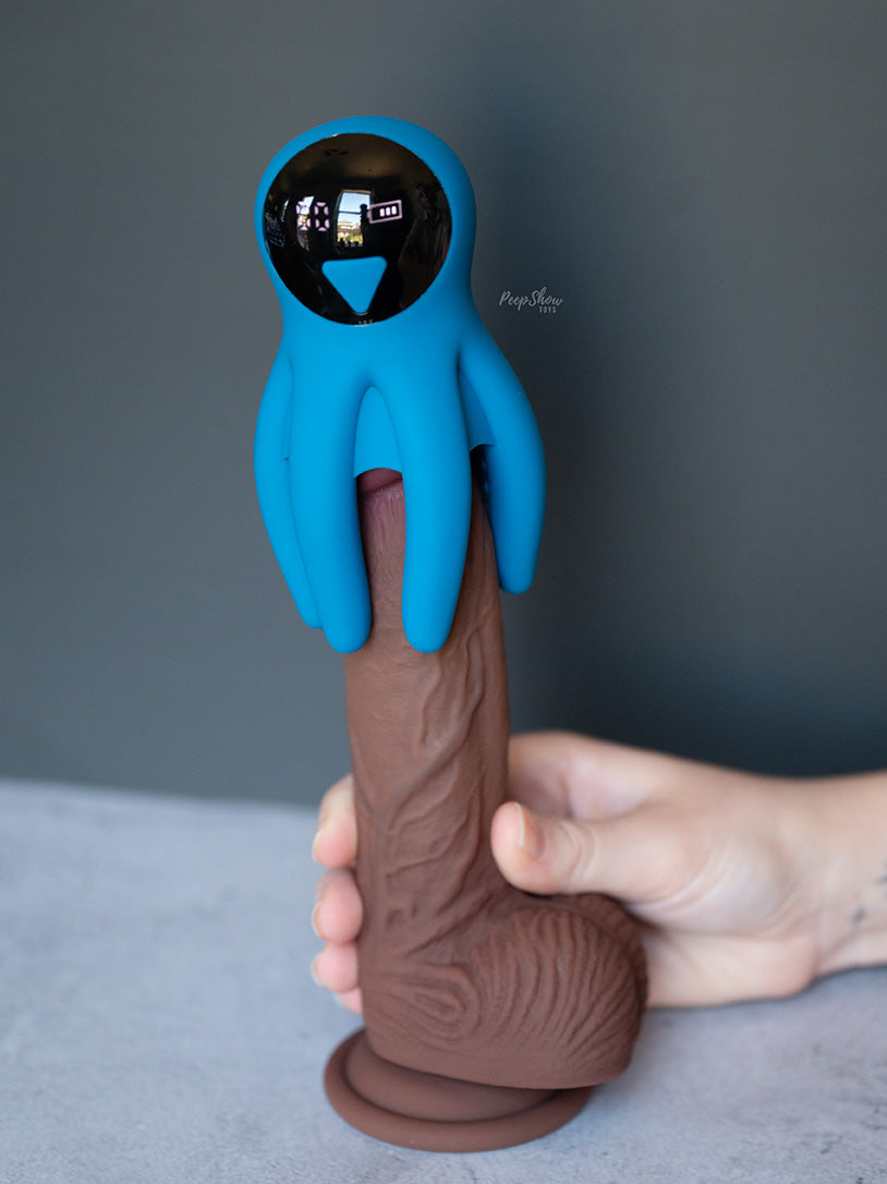 vibrating penis toy Male Vibrating Penis Cock Ring Vibrator G-spot Dildo Massager Sex Toys For  Men main image 1