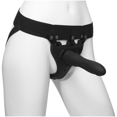Doc Johnson Body Extensions Be in Charge Hollow Strap On System with Vibrations & Remote Control - Hamilton Park Electronics
