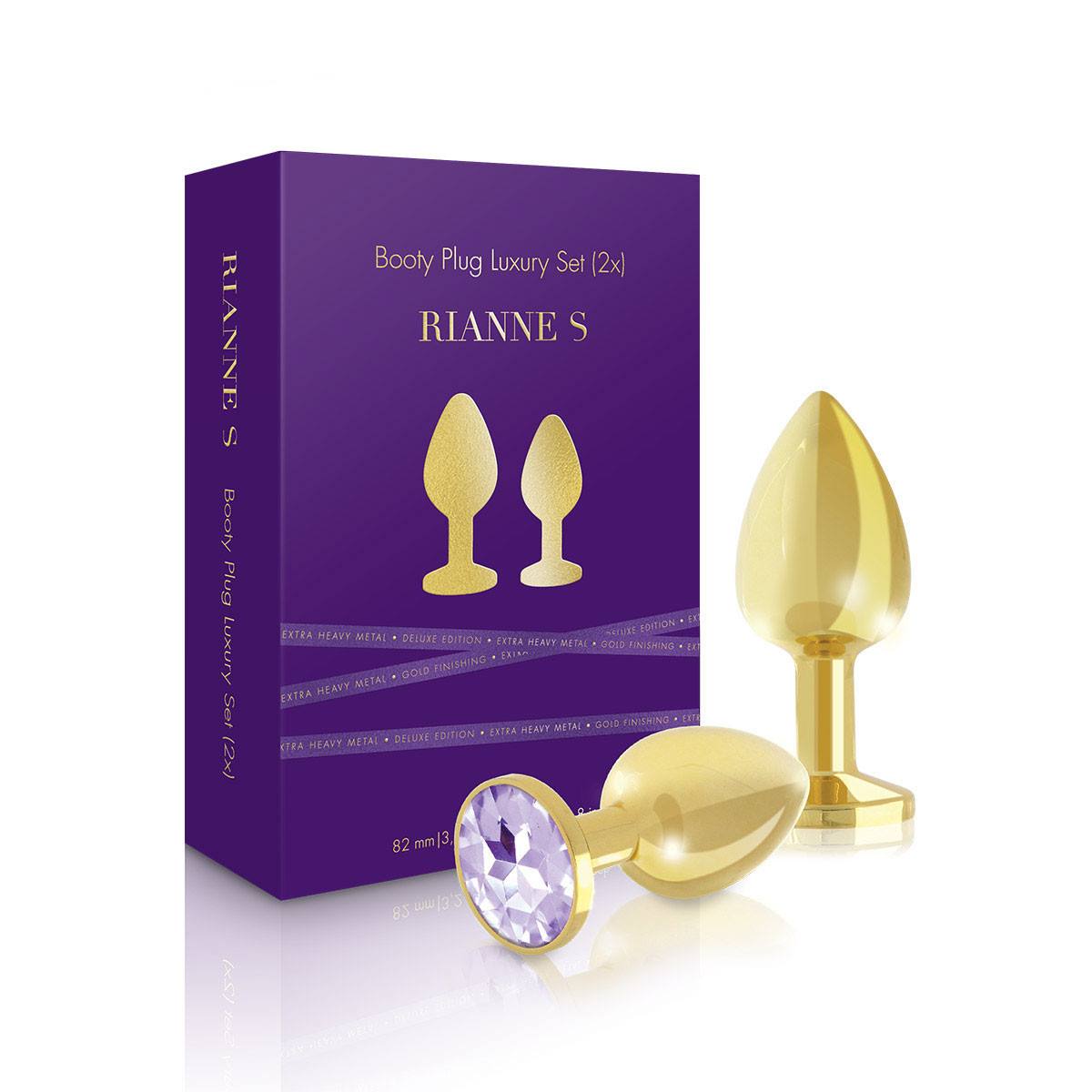 Rianne S Gold Booty Plug Luxury Set (2 pieces) - Hamilton Park Electronics