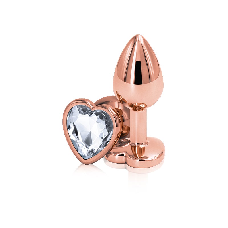 Rear Assets Rose Gold + Gem Heart Anal Plug by NS Hamilton Park Electronics Rear Assets Rose Gold + Gem Heart Anal Plug by NS Hamilton Park Electronics