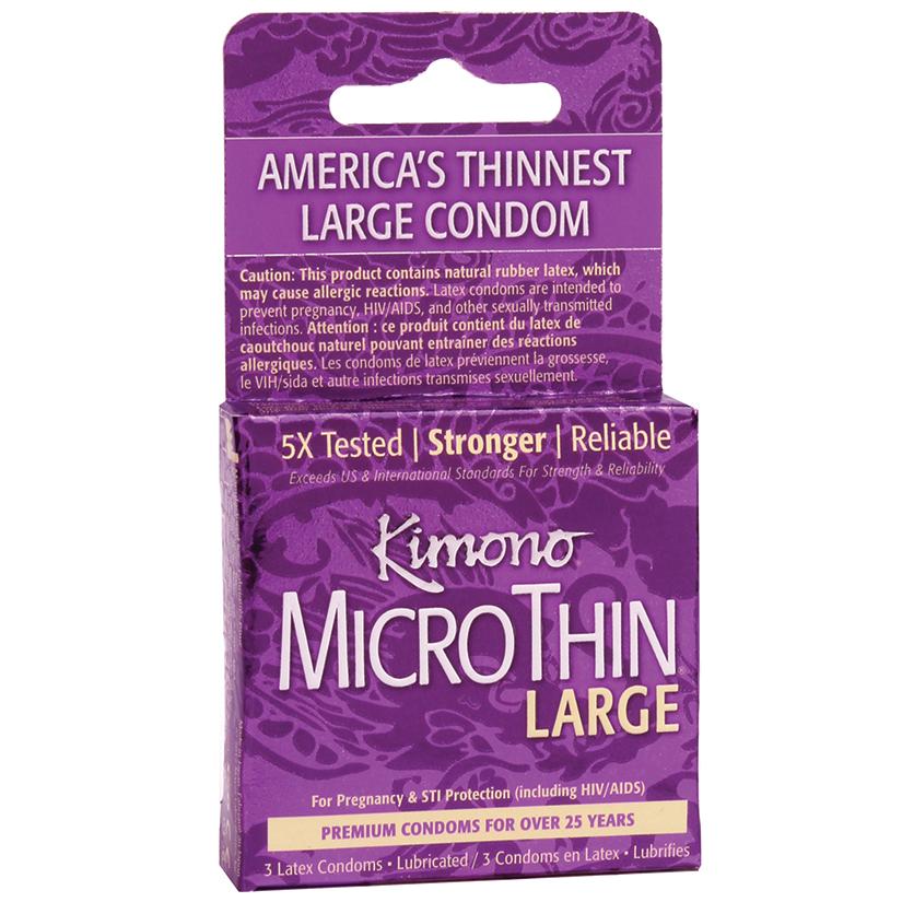 Kimono MicroThin Large Ultra Thin Condoms - Hamilton Park Electronics