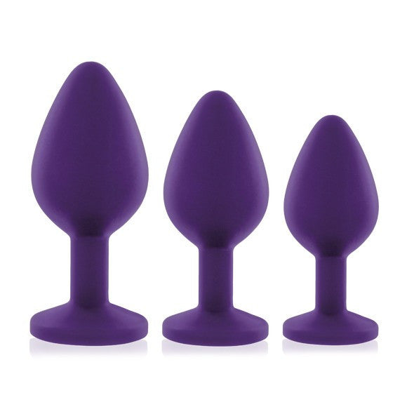 Rianne S Bling Booty Plug 3-Piece Silicone Buttplug Set - Hamilton Park Electronics