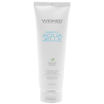 Wicked Simply Aqua Jelle Thick Water-Based Lubricant with Aloe - Hamilton Park Electronics