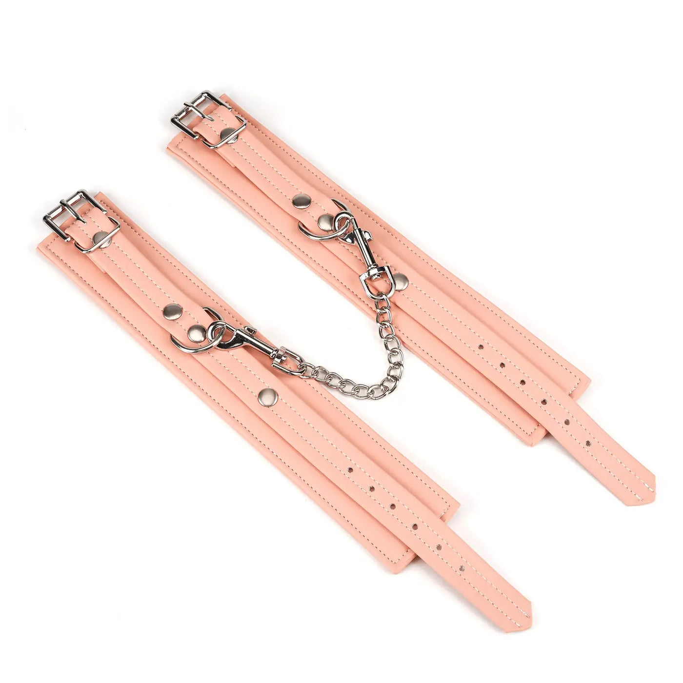 Organosilicone Pink Ankle Cuffs Laying Flat