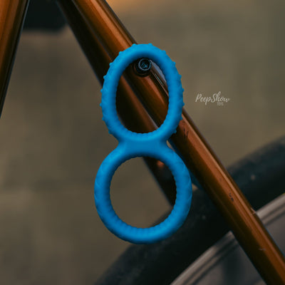 Enigma Ring by Sport Fucker - Dual Cock and Balls Ring, Soft Silicone - Hamilton Park Electronics
