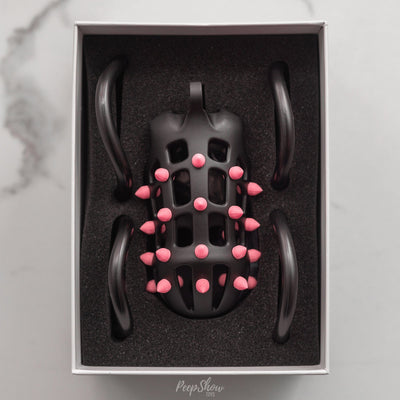FlexiSpike by CellMate™ Chastity Cage with Reversible Silicone Spikes - Hamilton Park Electronics
