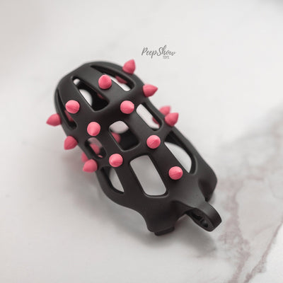 FlexiSpike by CellMate™ Chastity Cage with Reversible Silicone Spikes - Hamilton Park Electronics