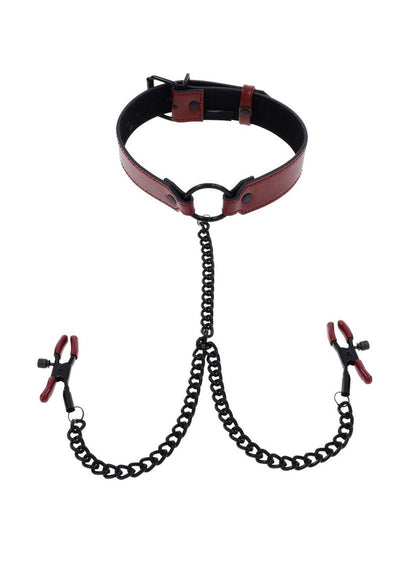Saffron Collar with Nipple Clamps