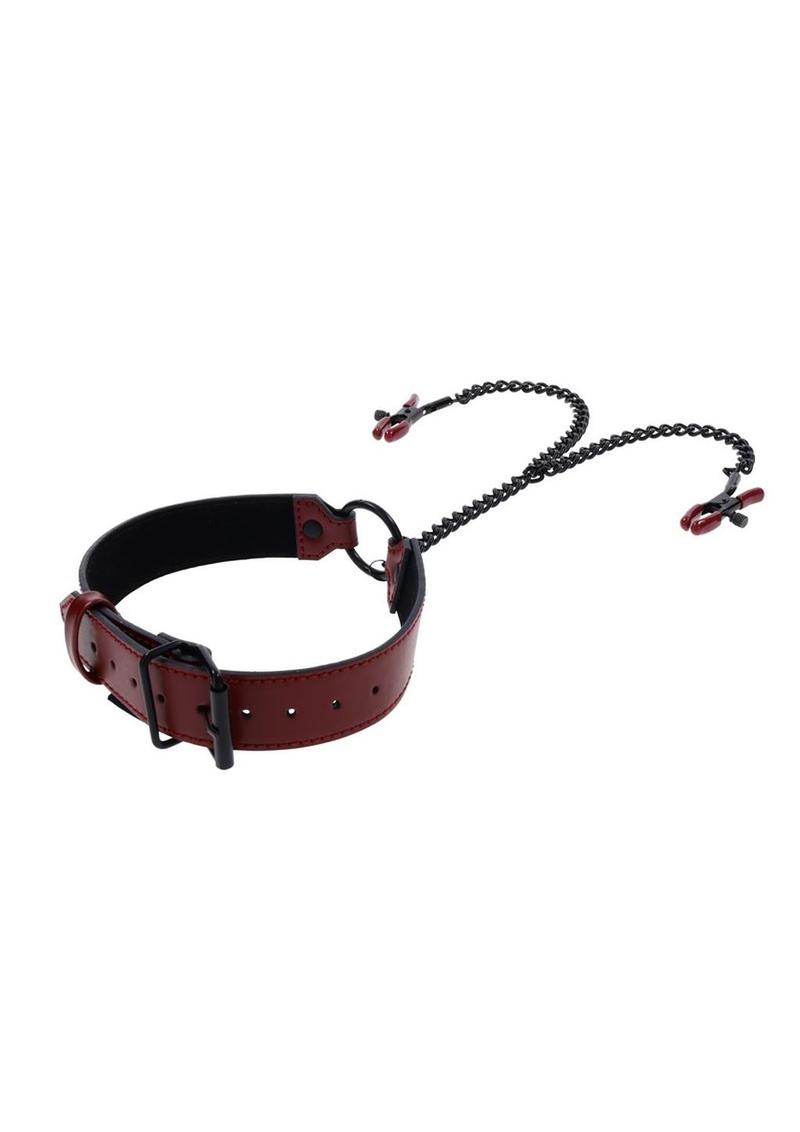 Saffron Collar with Nipple Clamps