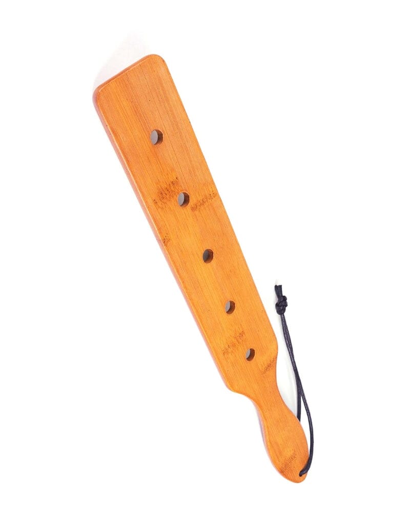 Bamboo Wood Paddle - 14.5" Long with 5 Airflow Holes - Hamilton Park Electronics