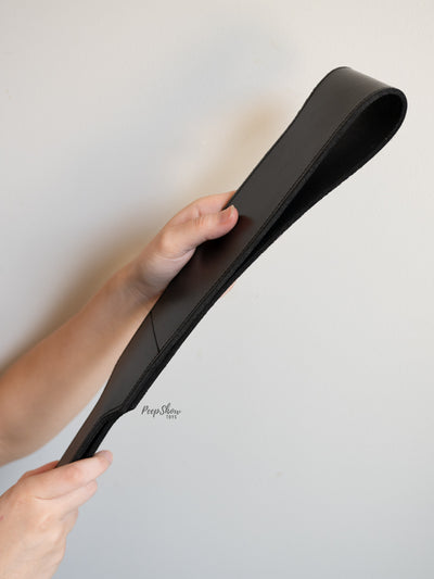 Leather Open Folded Paddle side view