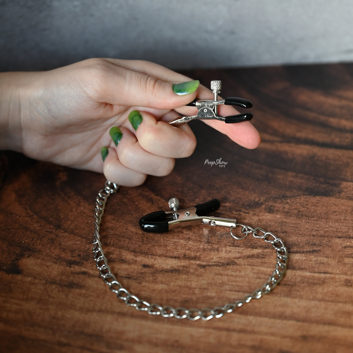 Chained Nipple Clamps - Adjustable with Padded Tips - Hamilton Park Electronics