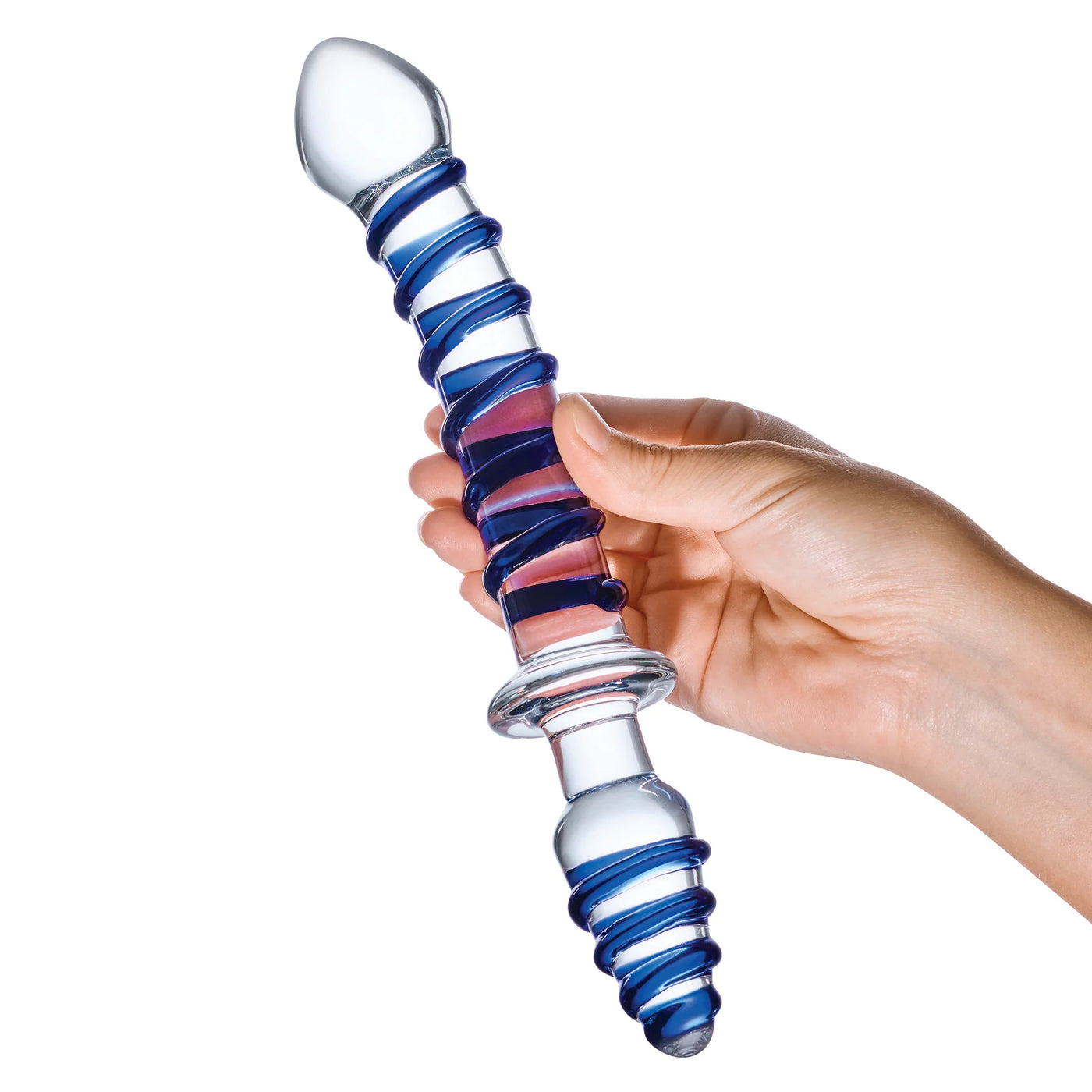 10" Mr. Swirly Double Ended Glass Dildo & Butt Plug Hamilton Park Electronics 10" Mr. Swirly Double Ended Glass Dildo & Butt Plug Hamilton Park Electronics