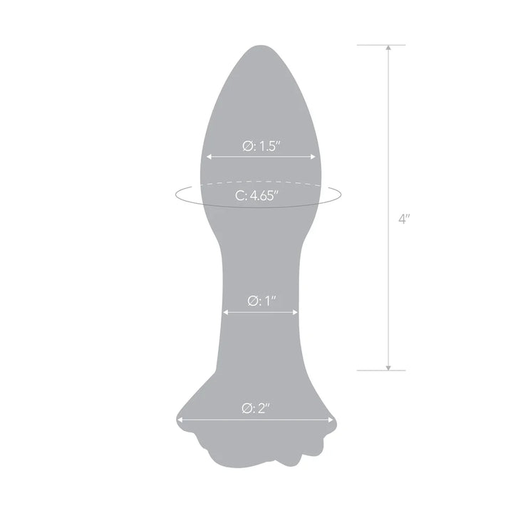 5" Rosebud Glass Butt Plug Hamilton Park Electronics 5" Rosebud Glass Butt Plug Hamilton Park Electronics