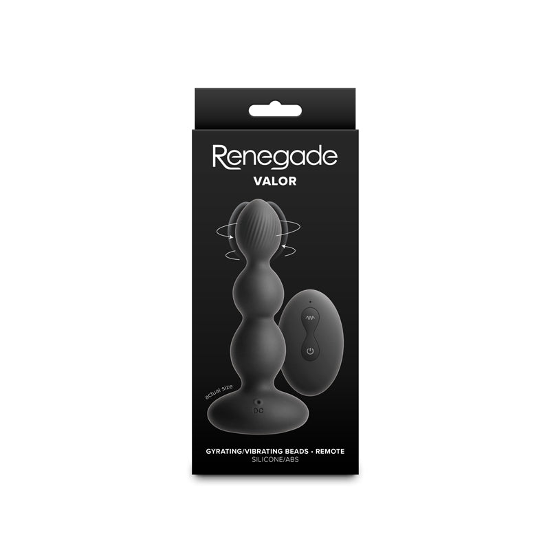 Renegade Valor - Vibrating Anal Beads with Remote Hamilton Park Electronics