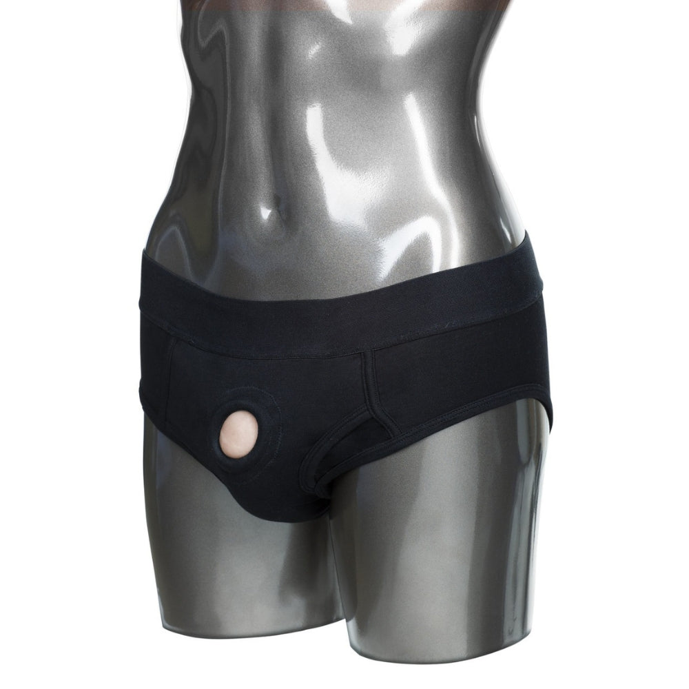 Packer Gear Black Brief Packing Harness by Calexotics