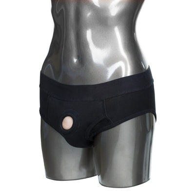 Packer Gear Black Brief Packing Harness by Calexotics