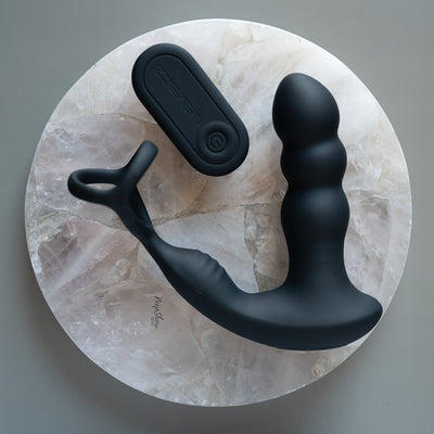 Vibrating & Rotating Prostate Stimulator + Cock Ring - Hamilton Park Electronics