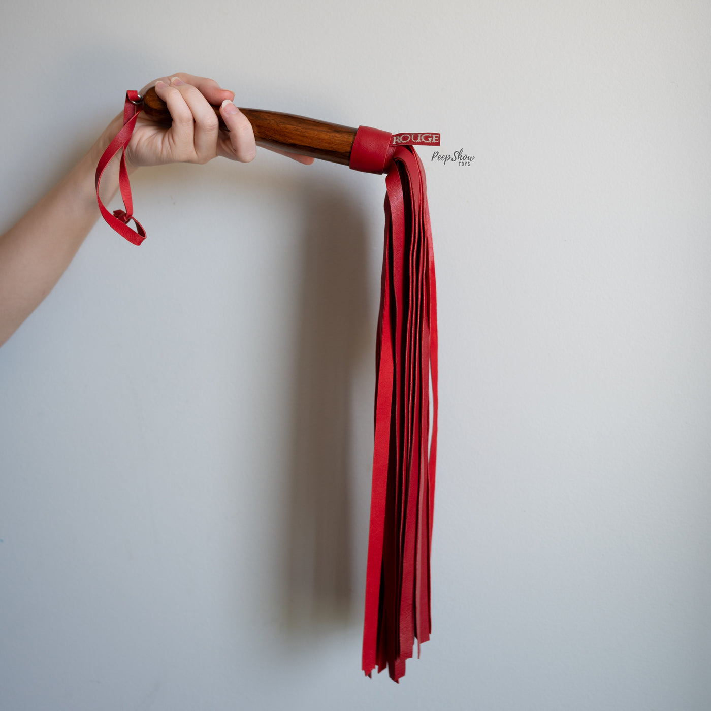 Wooden Handle + Leather Flogger - Hamilton Park Electronics