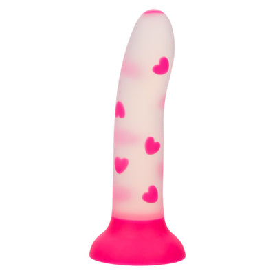 Glow Stick Heart Silicone Dildo GITD - Hamilton Park Electronics