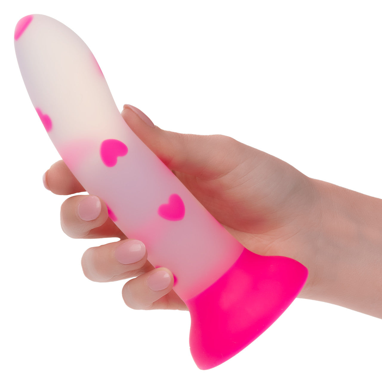 Glow Stick Heart Silicone Dildo GITD - Hamilton Park Electronics