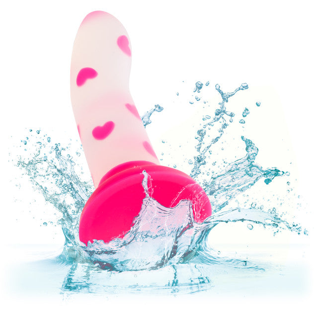 Glow Stick Heart Silicone Dildo GITD - Hamilton Park Electronics