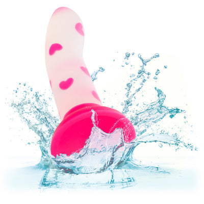 Glow Stick Heart Silicone Dildo GITD - Hamilton Park Electronics