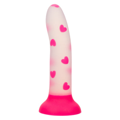 Glow Stick Heart Silicone Dildo GITD - Hamilton Park Electronics