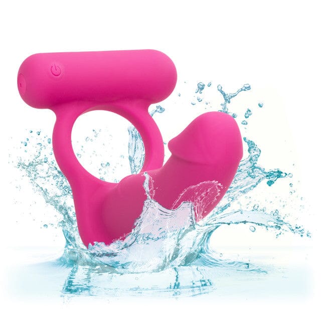 Double Diver Vibrating Cock Ring for DP + Clitoral Stimulation Hamilton Park Electronics Double Diver Vibrating Cock Ring for DP + Clitoral Stimulation Hamilton Park Electronics