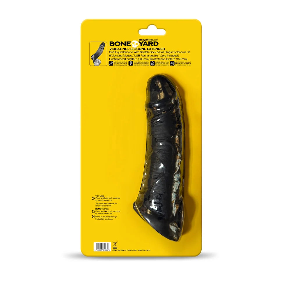 Boneyard Vibrating Penis Extender with Remote Hamilton Park Electronics Boneyard Vibrating Penis Extender with Remote Hamilton Park Electronics