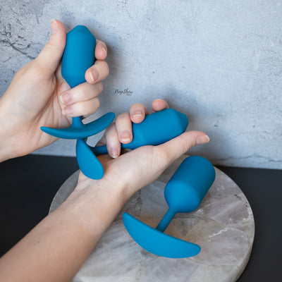 Levelz Silicone Weighted Anal Plug Training Kit - Set of 3 - Hamilton Park Electronics