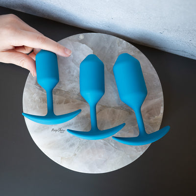 Levelz Silicone Weighted Anal Plug Training Kit - Set of 3 - Hamilton Park Electronics