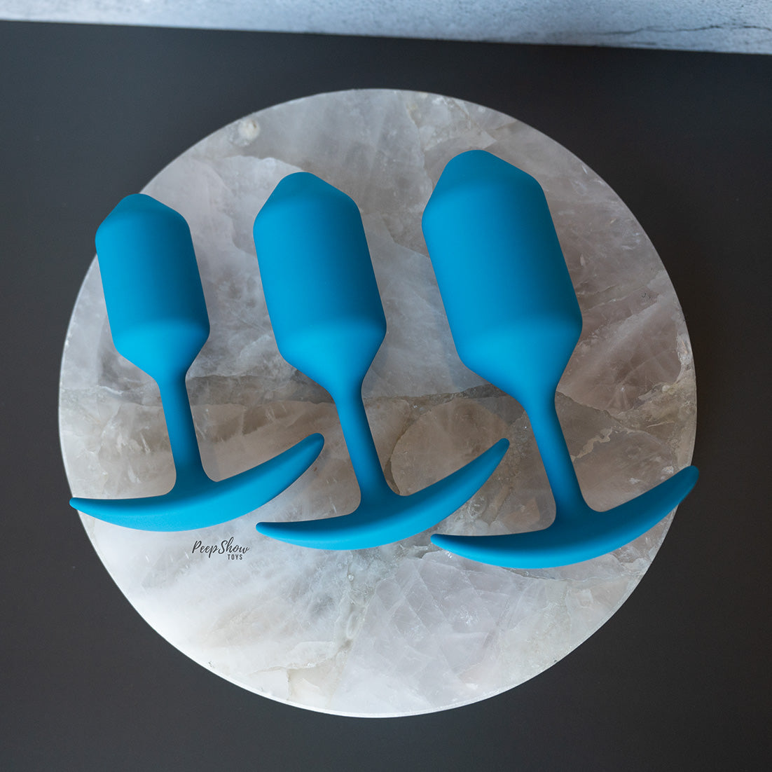 Levelz Silicone Weighted Anal Plug Training Kit - Set of 3 - Hamilton Park Electronics