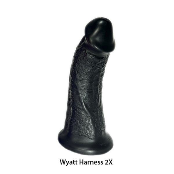 SquarePegToys® Wyatt Harness - Firmer Black w/ Suction Cup - Hamilton Park Electronics