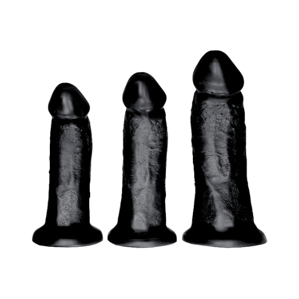 SquarePegToys Firm Black Wyatt Dildos