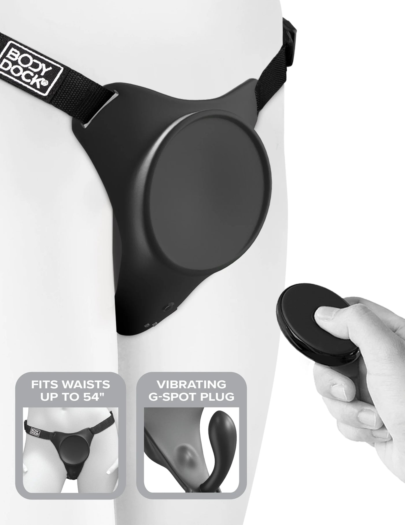 Body Dock G-Spot Pro vibrating vagina plug strap-on harness Hamilton Park Electronics Body Dock G-Spot Pro vibrating vagina plug strap-on harness Hamilton Park Electronics