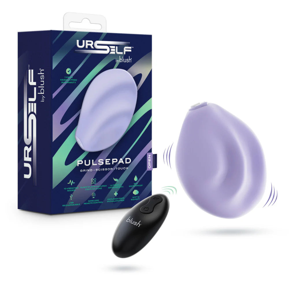 PulsePad Soft-Silicone Grinding Vibrator with Remote Hamilton Park Electronics PulsePad Soft-Silicone Grinding Vibrator with Remote Hamilton Park Electronics