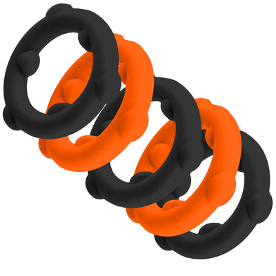 Oxballs Gearheads 5-Pack cock ring set - Hamilton Park Electronics