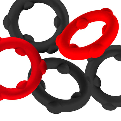 Oxballs Gearheads 5-Pack cock ring set - Hamilton Park Electronics