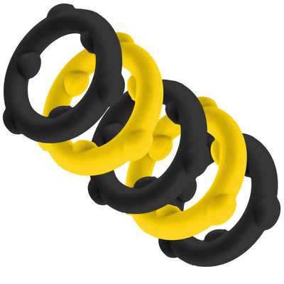 Oxballs Gearheads 5-Pack cock ring set - Hamilton Park Electronics