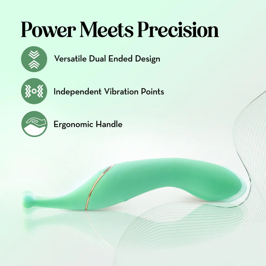 Stella Dual-Ended Vibrator - Pinpoint Clitoral + G-spot Hamilton Park Electronics Stella Dual-Ended Vibrator - Pinpoint Clitoral + G-spot Hamilton Park Electronics