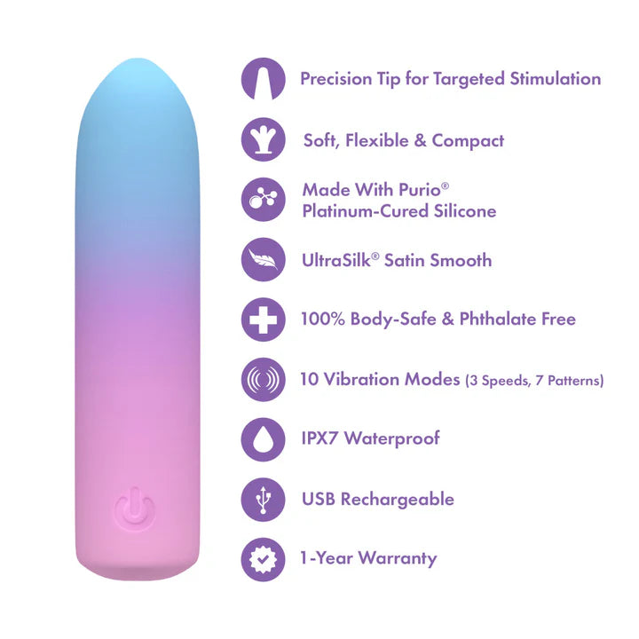 Berry Burst Soft, Flexible Bullet Vibrator Hamilton Park Electronics Berry Burst Soft, Flexible Bullet Vibrator Hamilton Park Electronics