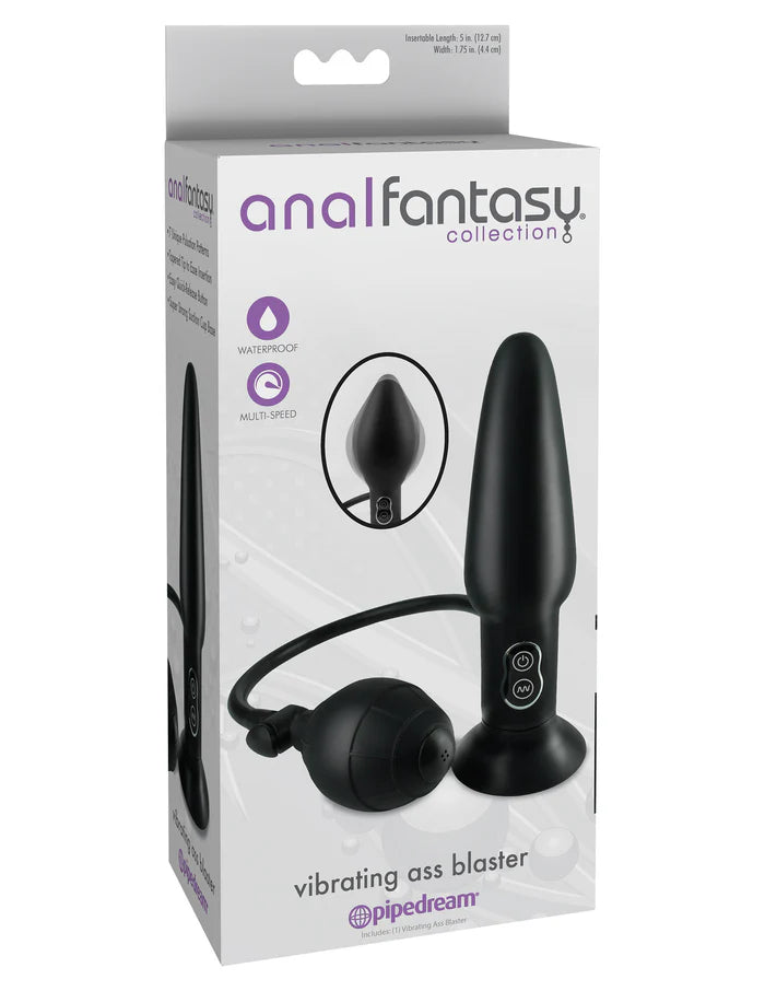 Vibrating Ass Blaster - Inflatable Butt Plug - Hamilton Park Electronics