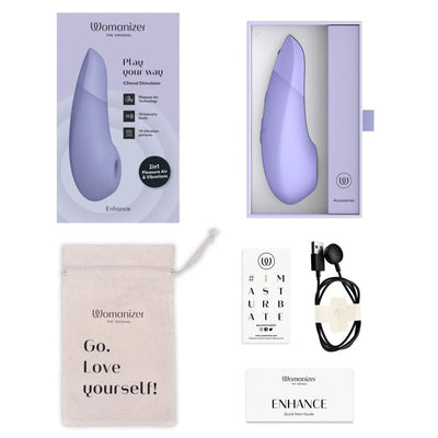 Womanizer Enhance - Clitoral Air Pulse + Rumbly Vibration - Hamilton Park Electronics