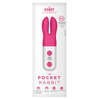 The Pocket Rabbit Silicone Rechargeable Vibrator by The Rabbit Company - Hamilton Park Electronics