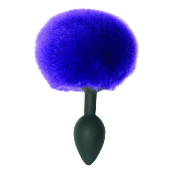 Midnight Silicone Bunny Tail Butt Plug by SportSheets - Hamilton Park Electronics