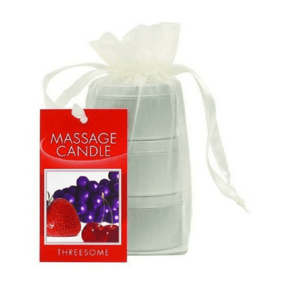 Massage Candle Threesome Gift Set - Cherry, Grape & Strawberry - Hamilton Park Electronics