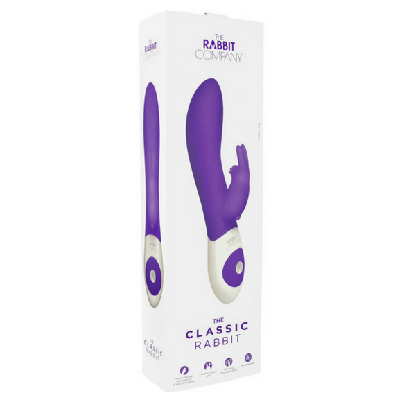 The Classic Rabbit Silicone Rechargeable Vibrator by The Rabbit Company - Hamilton Park Electronics